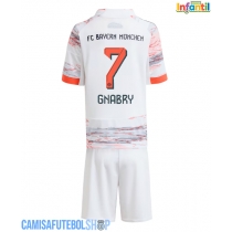Camisa de time de futebol Bayern Munich Serge Gnabry #7 Replicas 2º Equipamento Infantil 2025-26 Manga Curta (+ Calças curtas)